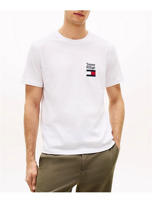 Cotton jersey T-shirt with embroidered logo Tommy Hilfiger | MW0MW42367YBR.YBR